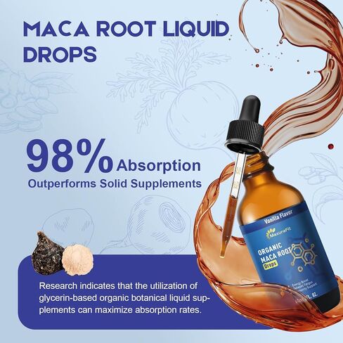 Maca Root Ashwagandha Liquid Drops - Maca and Ashwagandha Supplements with Goji Berry,Ginger Extract,L-Arginine and Magnesium Enhanced Energy 2 fl oz in Saudi Arabia