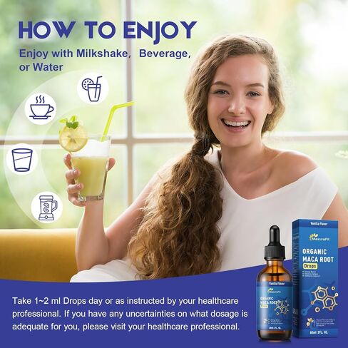 Maca Root Ashwagandha Liquid Drops - Maca and Ashwagandha Supplements with Goji Berry,Ginger Extract,L-Arginine and Magnesium Enhanced Energy 2 fl oz in Saudi Arabia