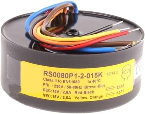 1pcs 80VA 80W Toroidal Circular Transformer Primary 230V Secondary 0-15V 0-15V(Double 12V) in Saudi Arabia