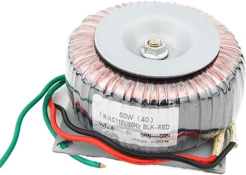 1pcs 50w Toroidal core Transformer of Pure Copper Enameled Wires for Power Amplifier Output 9V Input 110V(220V) in Saudi Arabia