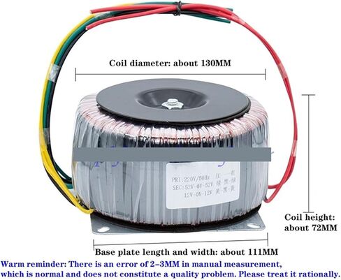 1PCS 1800W محولات Tordaler Transformer 220V إلى مزدوج 24V + مزدوج 12V ، 36V + Dual 12V ، 52V + Dual 12V (28V و 12V مزدوج) in Kuwait