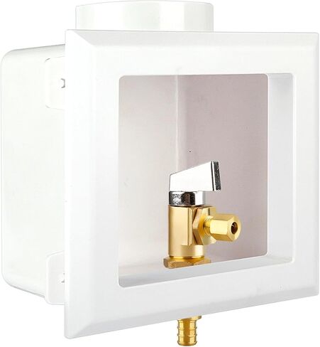 Ice Maker Outlet Box With 1/2" Crimp F1807 Pex Inlet and 1/4" OD Ball Valve Compression Outlet Connections for Icemaker, Water Dispenser in Kuwait