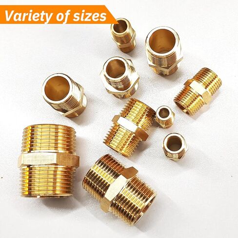 2pcs nipple nipple 1 "npt male x 1" npt male pipe fitting 1 بوصة حلمات أنابيب الذكور تجهيزات محول أنابيب ذكور ثقيلة متساوية in Kuwait