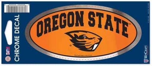 Wincraft NCAA Oregon State University WCR26993014 Chrome Decal, 3" x 7" in Saudi Arabia