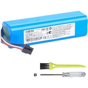6800mAh Battery Replacement for Dreame D9,D9 Pro,D9 Max,D10,D10S,D10 Plus,L10,L10S,L10 Pro,L10 Plus,RLS5-BL0,F9,Z10 Pro,RL55L,RLS5-WH0,RVS5-WH Robot Vacuum Cleaner P2008-4S2P-MMBK 14.4V in Kuwait