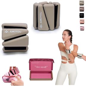 AMOYOU Wrist & Ankle Weights for Women – 2 lb Ankle Weights (Set of 2, 1 lb Each) | Arm Weights for Women | Leg Weights for Walking, Yoga, Cardio & Strength Training in Saudi Arabia