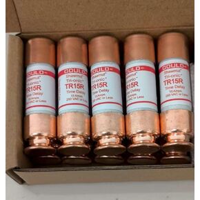 Gould Shawmut TR15R Fuse ، Class RK Time Delay ، 250v ، 15a ، حزمة 10 in Kuwait