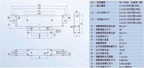 WTB1/WTB5-0450MM Linear Encoder WTB5-0600MM WTB5-0900MM for CNC milling Machine(WTB5-300mm) in Saudi Arabia