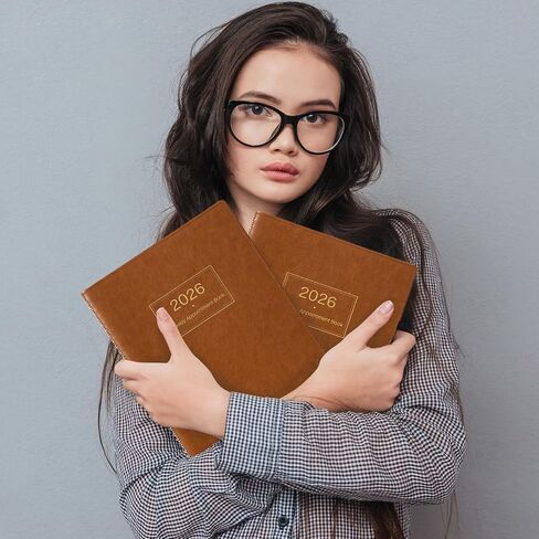 كتاب ومخطط المواعيد الأسبوعية 2024 - مخطط يومي كبير 2024 بالساعة، يناير 2024 - ديسمبر 2024، 8.5 بوصة × 11 بوصة، كتاب مواعيد 2024 بفاصل زمني 15 دقيقة + ورق سميك + جيب - بني in Saudi Arabia