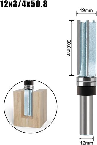 3 Tooth Milling Drill Bit 12mm 1/2 'Shank Diameter 3/4' Blade Length 1pcs(12X19.05X50.8mm) in Saudi Arabia