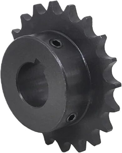 Pinion Hardware for Mechanical Rotation 1pcs 08B Sprocket Through-Hole 18-32 Teeth Pitch 12.7mm Hole Diameter 15mm Industrial Drive Sprocket Mechanical Motor Sprocket(19 Teeth) in Saudi Arabia