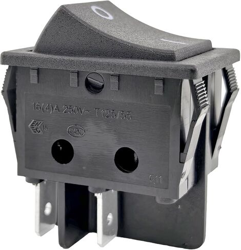 1 حزمة القناة R سلسلة Rocker Switch 16A/20A 125VAC/250VAC 4-PIN DPST لـ PELOTON ARCHERMILLS ، Hongju R Series ، Taiheng TH3 ، Defond DRH-2415-3 in Saudi Arabia