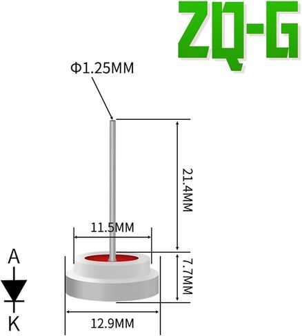 1pcs ZQ-G ZQ-H Stud Diode ZQ-G(ZQ-G Normal) in Saudi Arabia