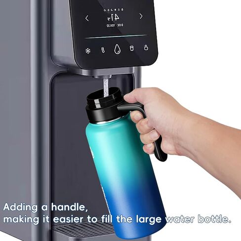 غطاء بديل لزجاجة ماء عريض من Hydroflask ، أغطية أعلى مع قش لإكسسوارات قارورة المائية ، غطاء مقبض زجاجة رياضية أعلى لـ Hydroflask 12 16 20 32 40 64 128 أوقية in Kuwait