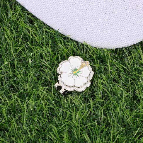 Magnetic Golf Ball Marker with Hat Clip, Morning Glory Golf Marker Magnet Hat Clip Set Flower Shape Ball Bag Accessories for Women Men Golfer Gift in Saudi Arabia