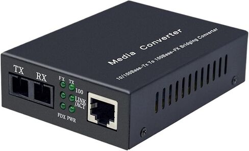 Gigabit Ethernet Fiber Media Converter مع جهاز إرسال متعدد الأوضاع 1 جيجا بايت ، RJ45 إلى 1000Base-LX ، حتى 2 كم (1PCS 100/*-M) in Kuwait