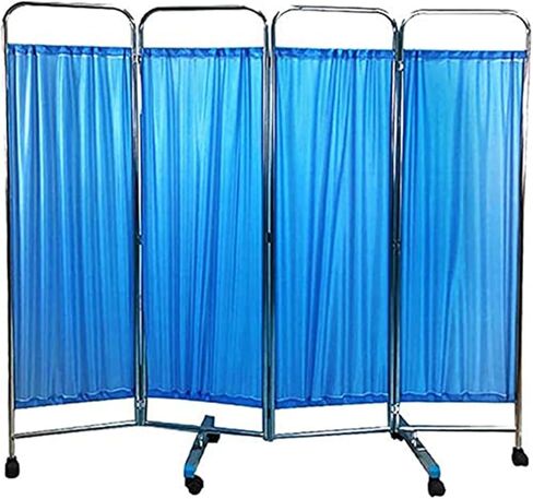 4 Panel Medical Privacy Screen, Portable Room Divider, 6ft High Ward/Beauty Salon/Health Center Standing Door Partition, Space Saving in Saudi Arabia