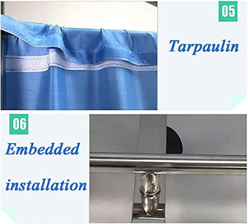 4 Panel Medical Privacy Screen, Portable Room Divider, 6ft High Ward/Beauty Salon/Health Center Standing Door Partition, Space Saving in Saudi Arabia