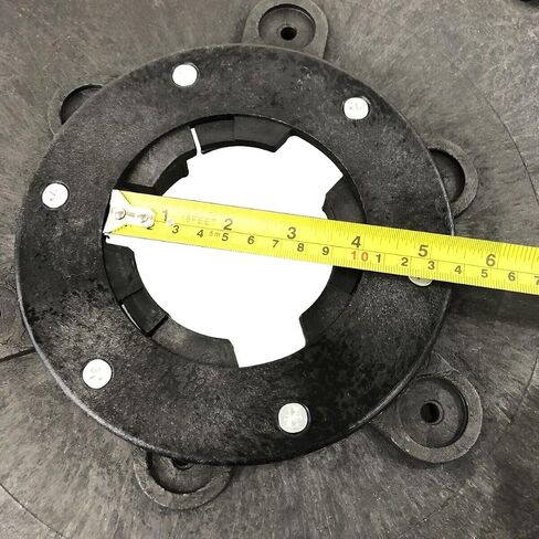 Inviersal Industries 1 قطعة تجارية 19 بوصة قطرها فرشاة دوارة تناسب فرشاة Macher Machine Machine 483mm (أبيض) in Kuwait