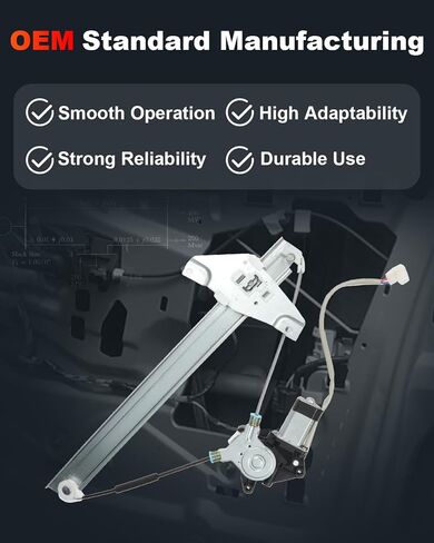 cciyu Power Window Regulator With Motor Replacement for 2004-2009 for Toyota Sienna Front Left Driver Side in Saudi Arabia