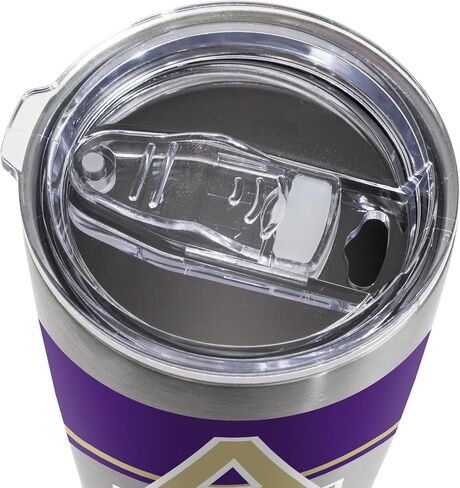 Rico Industries NCAA Hampden -Sydney Tigers Standard 20oz من الفولاذ المقاوم للصدأ مع غطاء - رائع للقهوة أو الشاي أو الماء أو الكوكتيلات in Saudi Arabia