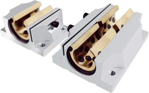 TBR16UU Aluminum Block 16mm Linear Motion Ball Bearing Slide Block for TBR16 16mm Linear Guide Rail Parts(TBR16UU with Cooper) in Saudi Arabia