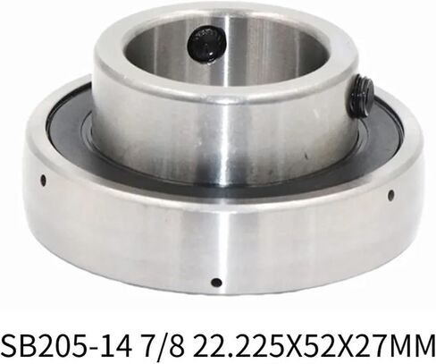 1PCS SB205-14 7/8 22.225x52x27mm Inch Insert Bearing Outer Arc Flat Bottom Bearing with Top Wire in Saudi Arabia