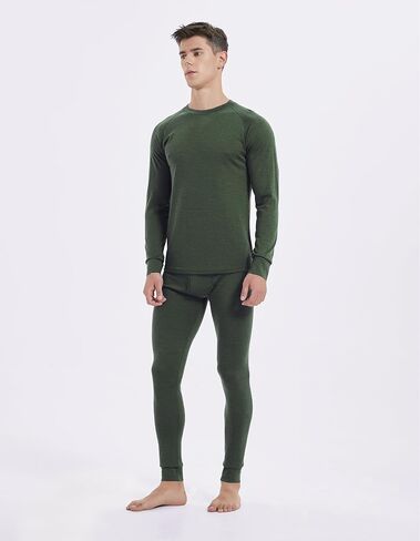 Iguana Mens 100 ٪ Merino Wool Base Base Top - فصل الشتاء التزلج على التزلج على التخييم in Kuwait