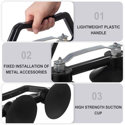 Shimeyao 1 Pcs Floor Systems Heavy Duty 5 Double Suction Cup Lifter for Steel Raised Floor Panels Tile Marble Glass and Granite in Saudi Arabia