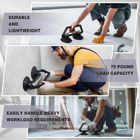 Shimeyao 1 Pcs Floor Systems Heavy Duty 5 Double Suction Cup Lifter for Steel Raised Floor Panels Tile Marble Glass and Granite in Saudi Arabia