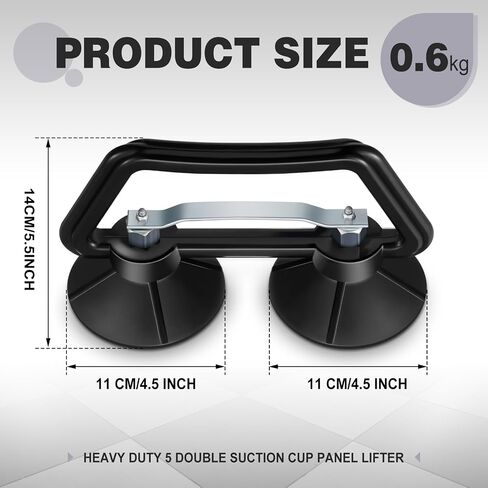 Shimeyao 1 Pcs Floor Systems Heavy Duty 5 Double Suction Cup Lifter for Steel Raised Floor Panels Tile Marble Glass and Granite in Saudi Arabia