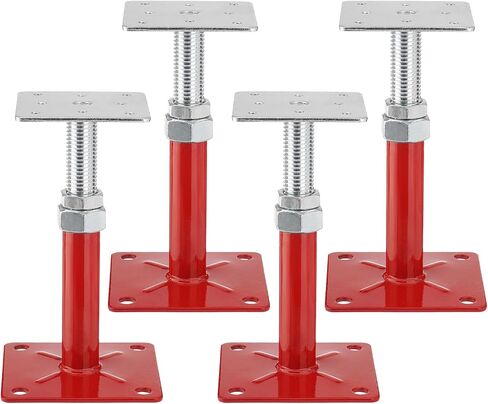 5-8" House Floor Jacks Adjustable Screw Jacks Post, Foundation Jacks for Leveling The Basement Floor, Load Capacity 5000lbs, 4PCS in Kuwait