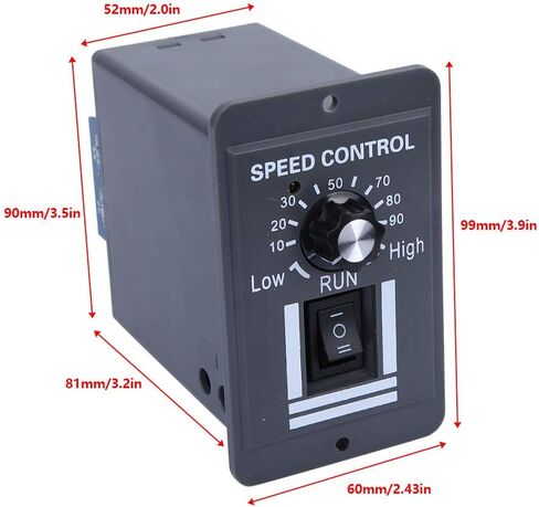 DC Motor Speed Controller 12V, DC Motor Controller, Forward/Reverse Electric Motor Fan Speed Controllerr for Brush Motorr in Saudi Arabia