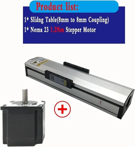 Fully Enclosed Module 90mm Sliding Table 100~1000mm 4*MGN12C 1605/1610 Linear Rail Nema23 Stepper Motor Kit(57mm Motor Bracket,SFU1605-600MM) in Kuwait