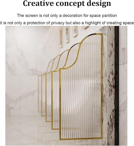Urinal Screen Toilet Partition, Urinal Partition Wall-Mounted Men Urinal Privacy Screen, Translucent Glass Panels Partition Protection Screen (Bianco Partition*4) in Saudi Arabia