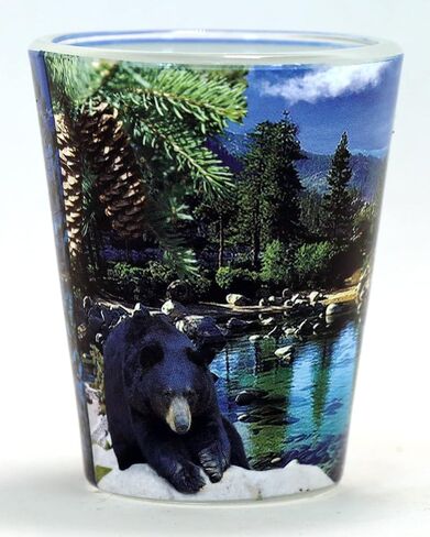 Lake Tahoe California Nevada Photo Collage Shot Glass in Saudi Arabia