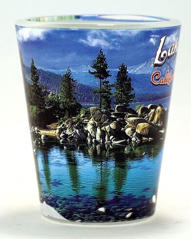 Lake Tahoe California Nevada Photo Collage Shot Glass in Saudi Arabia