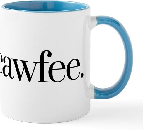 CafePress Cawfee Mugs 11 oz (325 ml) Ceramic Coffee Mug in Saudi Arabia