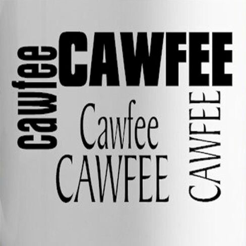 CafePress Cawfee Mugs 11 oz (325 ml) Ceramic Coffee Mug in Saudi Arabia