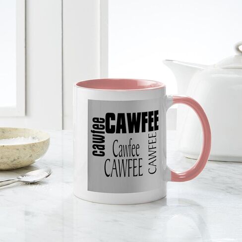 CafePress Cawfee Mugs 11 oz (325 ml) Ceramic Coffee Mug in Saudi Arabia