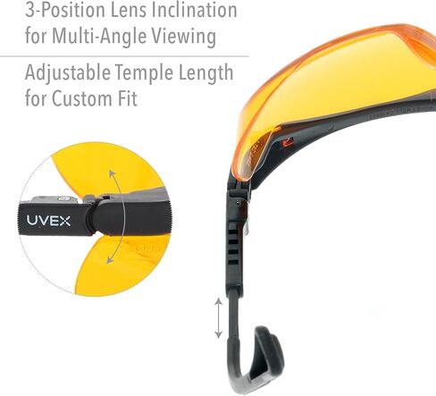 Honeywell Uvex Ademco Skyper Blue Light Blocking Computer Glasses with SCT-Orange Lens (S1933X) in Saudi Arabia