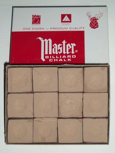 LGS Master Billiard/Pool Cue الطباشير - الذهب/تان - 1 حزمة/12 قطعة in Saudi Arabia