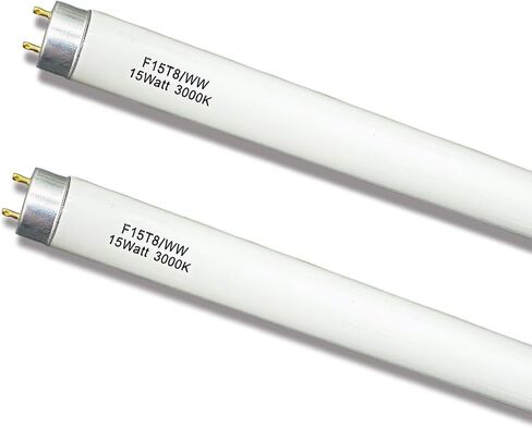 F15T8/WW Fluorescent Bulb 15Watt Soft White F15W-T8-KB Replacement Light Tube,3000K Warm White T8 Linear Lamp for Kitchen and Bath in Saudi Arabia