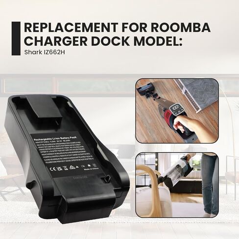 ZTHY XBATR725 Battery Compatible with Shark IZ662H IZ682H IZ683H IZ661HC IZ662HC IZ631H Cordless Vacuum Cleaner, Replacement for Shark Vertex Pro Cordless Stick Vacuum Cleaner Battery 25.2V 3500mAh in Saudi Arabia