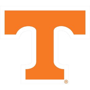 Craftique Tennessee Volunteers, Orange/White Power T Premium Vinyl Decal, Auto in Kuwait