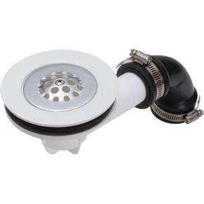 Mustee Shower Floor Drain Kit 60.300A White 1-1/2" Pipe Ties Into Existing Waste Line GTW-1069 501599 1.5 inch in Saudi Arabia