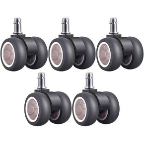 5Pcs/Set Universal Wheel 11mm Circlip Rubber Mute Wheel for Replace Furniture Can Load 550 Pound in Saudi Arabia