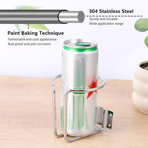 8 Pcs Boat Cup Holder, Stainless Steel Universal Drink Holders, Wall Mounted Cup Drink Holders for Boat, Universal Cup Holders for Marine, Yacht, Truck, RV, Trailer (Silver) in Saudi Arabia
