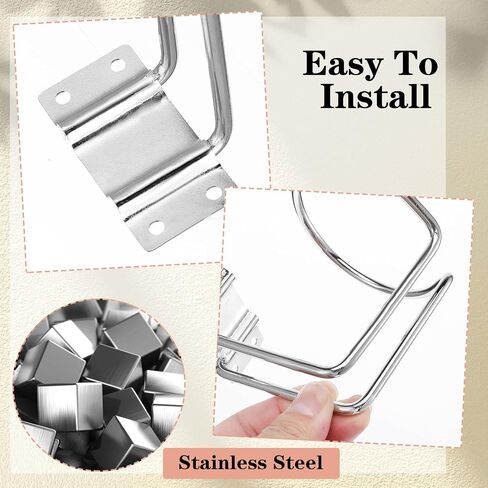 8 Pcs Boat Cup Holder, Stainless Steel Universal Drink Holders, Wall Mounted Cup Drink Holders for Boat, Universal Cup Holders for Marine, Yacht, Truck, RV, Trailer (Silver) in Saudi Arabia
