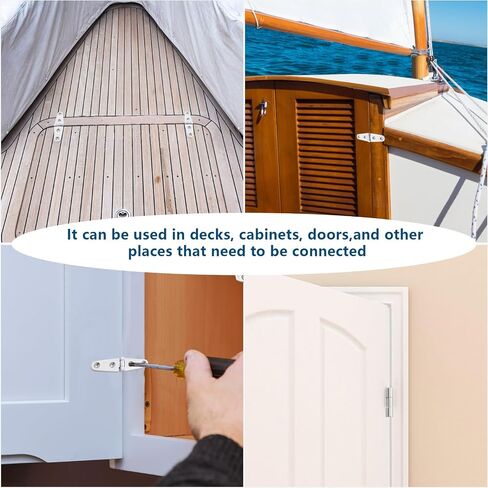 316 Stainless Steel Boat Hatch Hinges,4inchx 1inch (103 X 27 mm) Polished Marine Hinge,Marine Boat Hatch Heavy Duty Hinges with Screws,for Boats, Yachts, Doors, Deck,Windows, Cabinets (4 Pack) in Kuwait